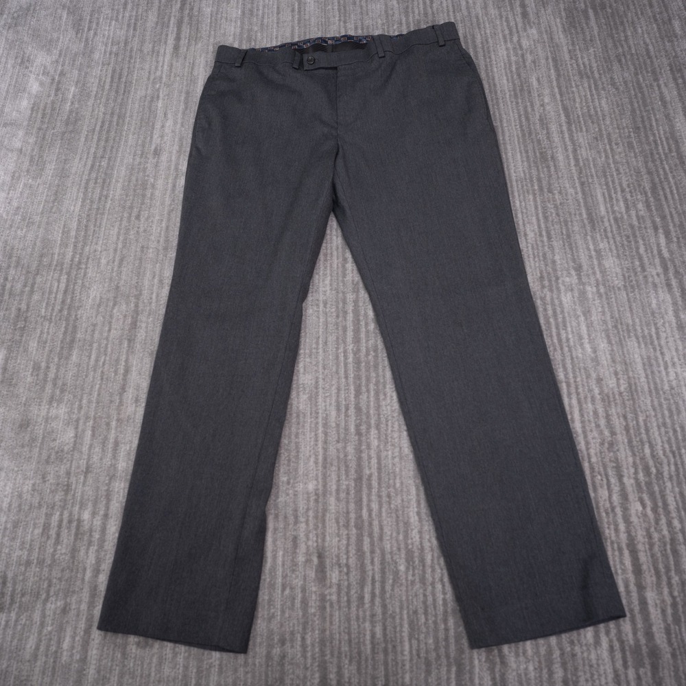 Lauren Ralph Lauren Dress Pants Mens 38x30 Gray Excellent Stretch Flat Front